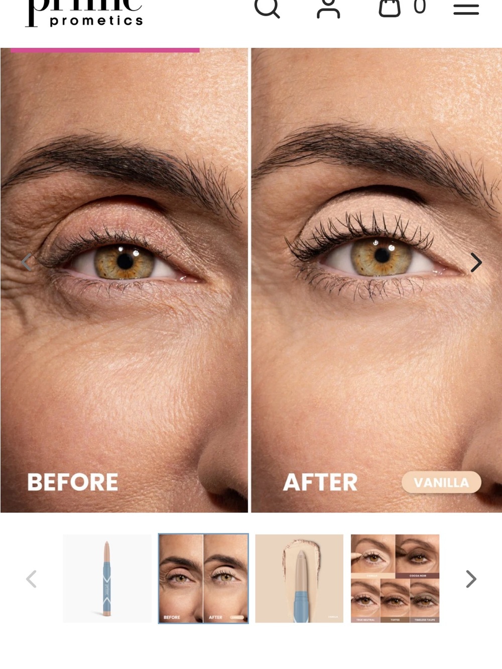 PrimeEyes Eyeshadow Stick in Vanilla